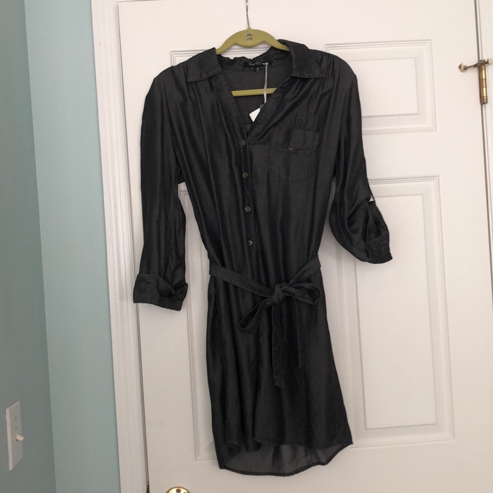 Grey denim dress